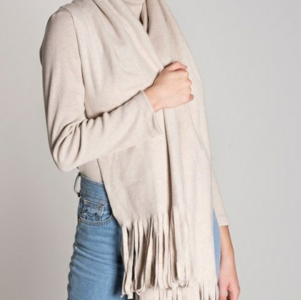 ETHICAL NWT Jan N June Manon Scarf Nude Fleece